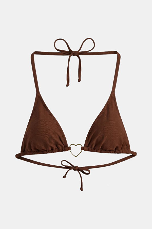Burgundy Lace-Up Women's Bikini 2