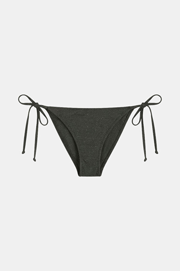 Anthracite Lace-Up Women's Bikini 3