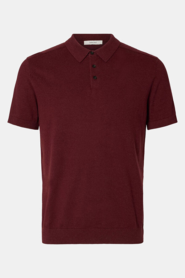 Burgundy Men's Crew Neck T-Shirt (Relaxed Fit)