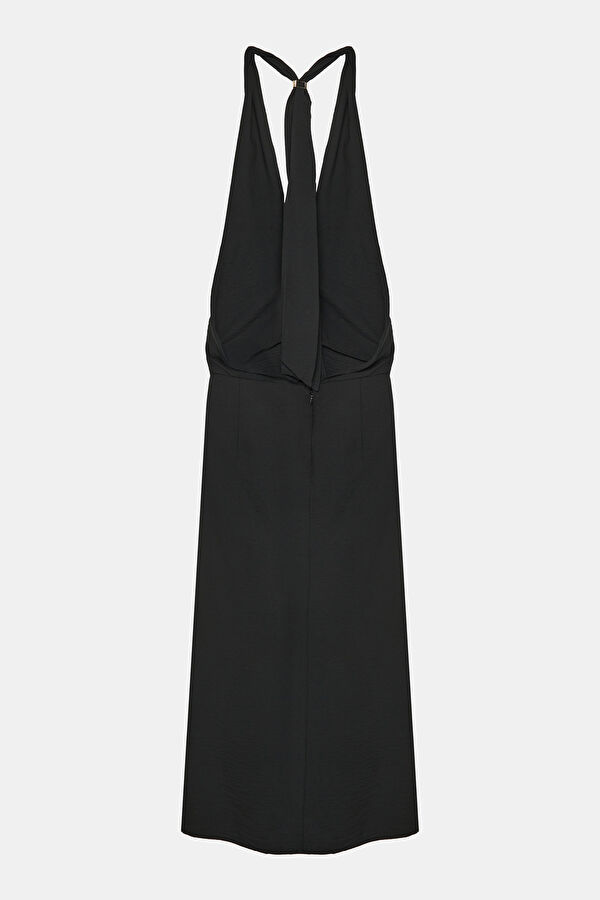 Black Midi Dress for Women 2