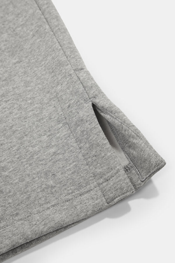 Gray Melange Wide Leg Women's Sport Pants 5