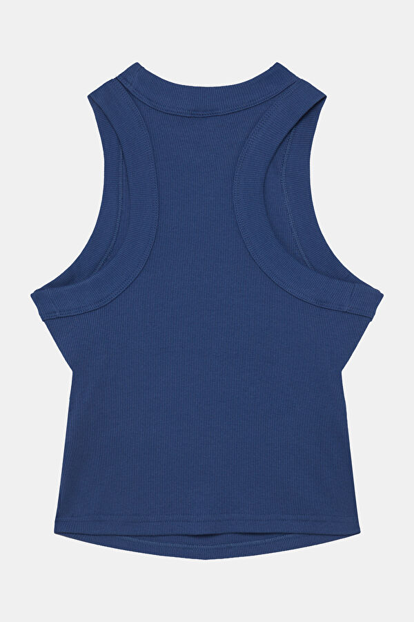 Blue Sleeveless Women's Blouse 2