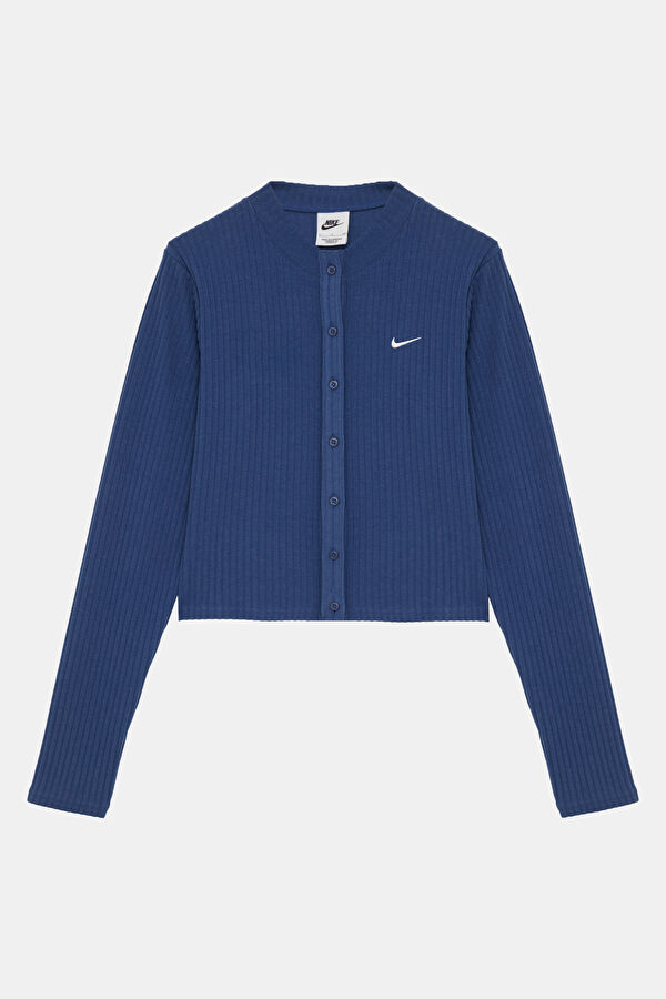 Blue Rayon Women's Cardigan