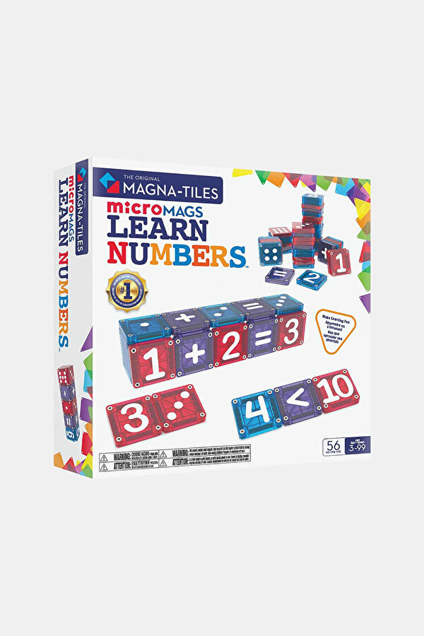 Learn Numbers Magnetic Blocks - 56 Pieces