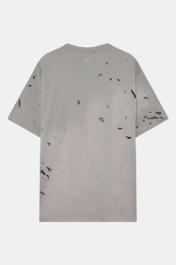 Relax Fit Gray Crew Neck Printed Men's T-Shirt 2