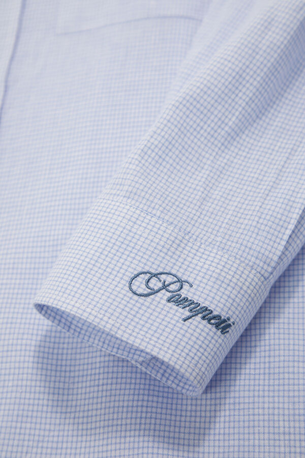 Relaxed Fit Men's Blue Striped T-Shirt 5