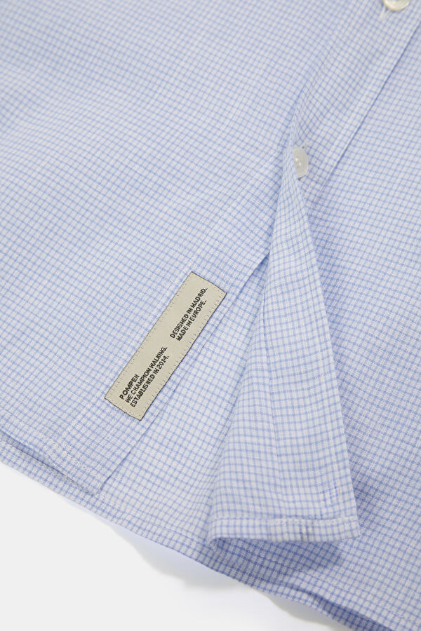 Relaxed Fit Men's Blue Striped T-Shirt 6