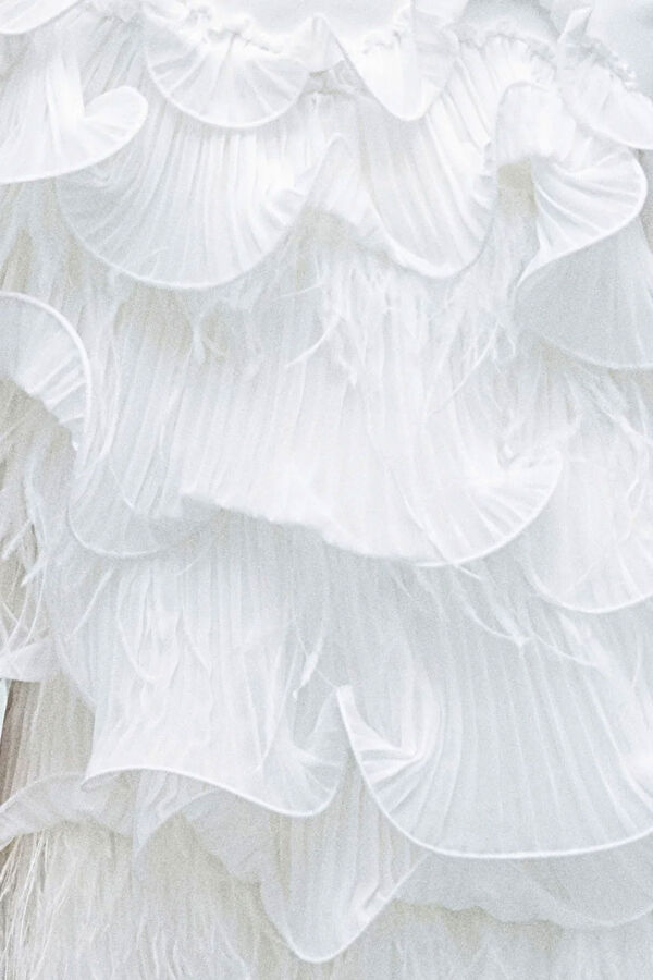 Lina White Tulle Mini Women's Dress 4