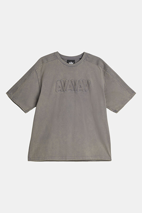 Gri Bisiklet Yaka Kadın T-Shirt