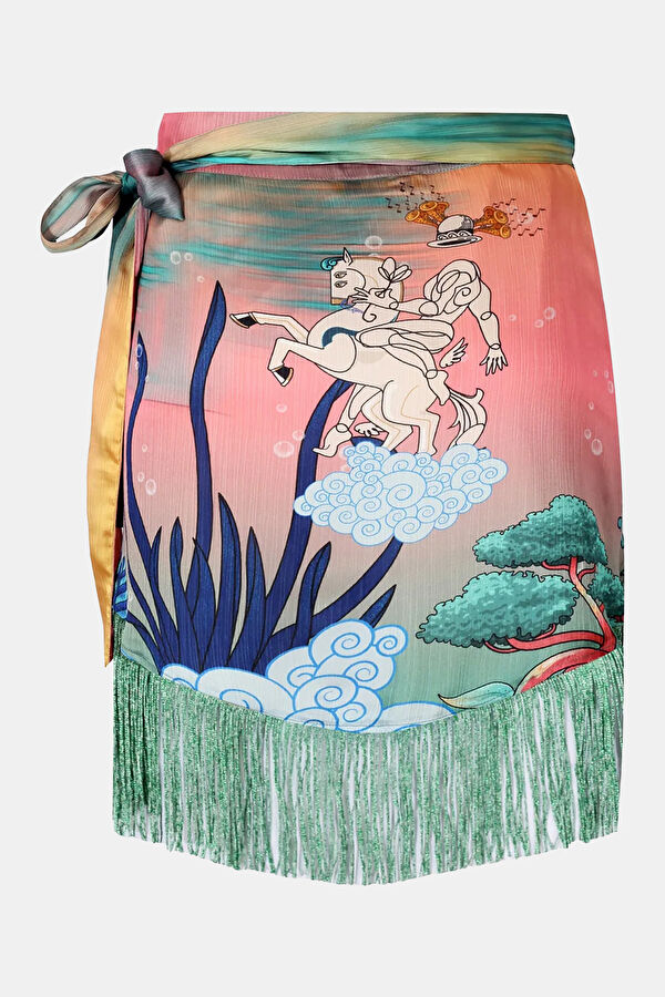 Multicolored Patterned Women's Pareo 2