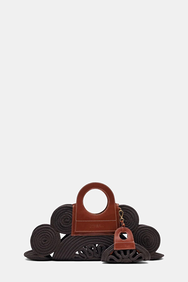 Black Straw Bag