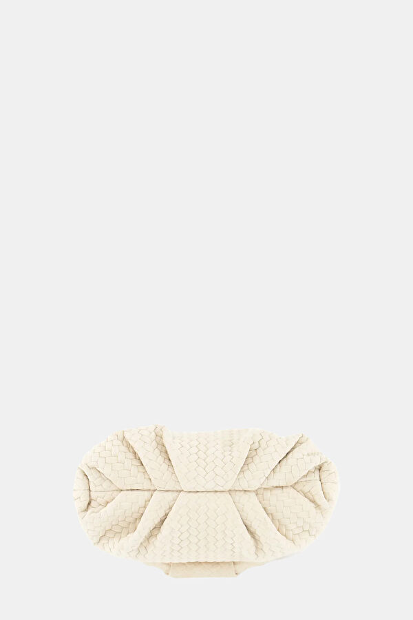 Leda Ecru Leather Bag 3