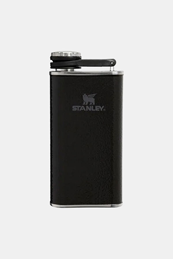 The Easy-Fill Wide Mouth Flask 0.23L / 8oz Hammertone Black Thermos