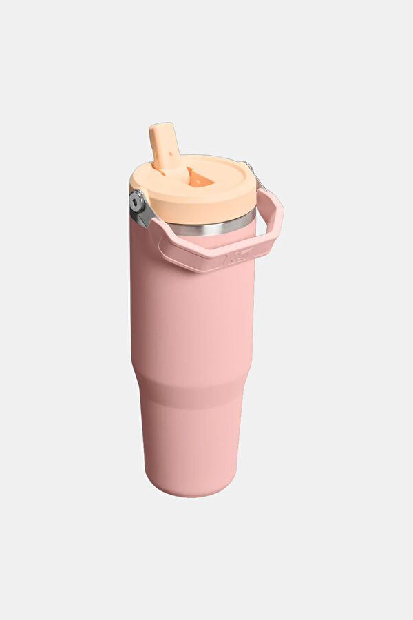The IceFlow Flip Straw 2.0 Tumbler 0.89L / 30oz Peach Rose Thermos 3