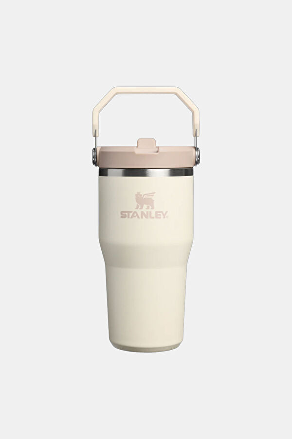 The IceFlow Flip Straw 2.0 Tumbler 0.59L / 20oz Cream Thermos