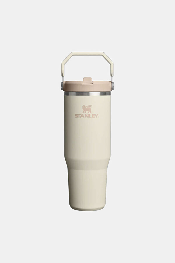 The IceFlow Flip Straw 2.0 Tumbler 0.89L / 30oz Cream Thermos