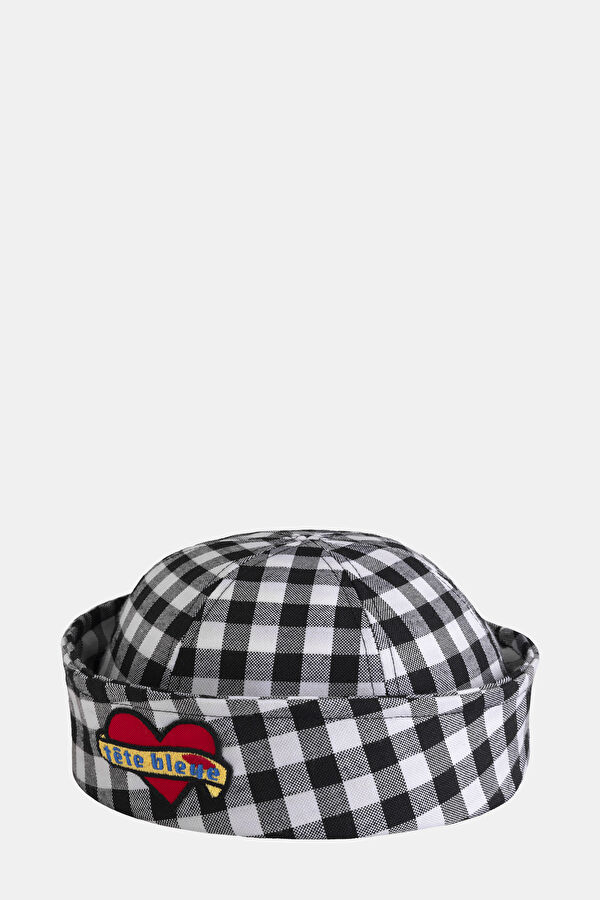 White Check Hat 2