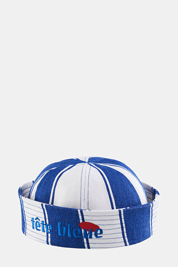 White Striped Hat
