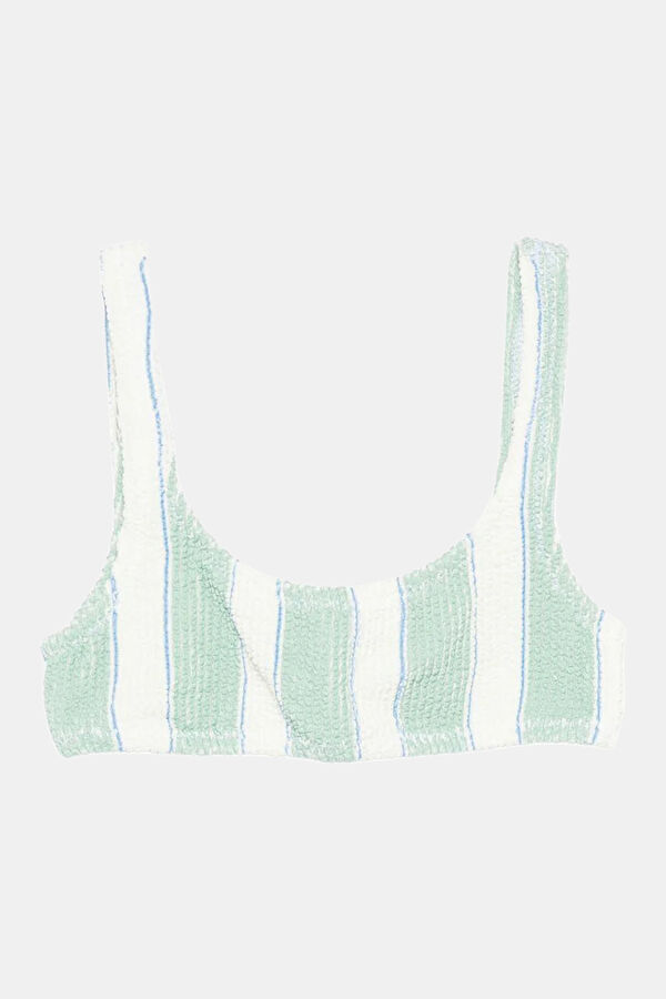Green Patterned Kids Bikini 3
