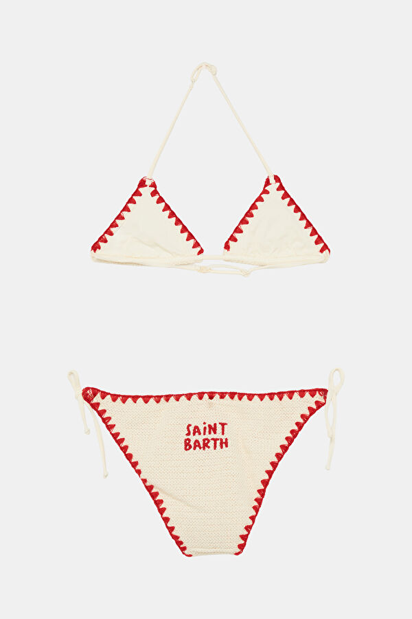 Kırmızı Desenli Çocuk Bikini 2