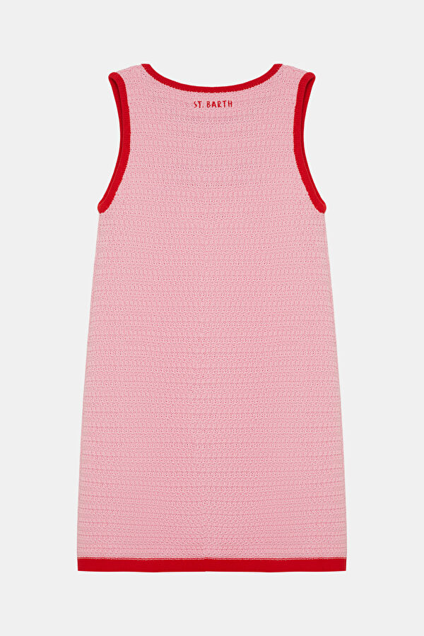 Red Patterned Mini Children's Dress 2