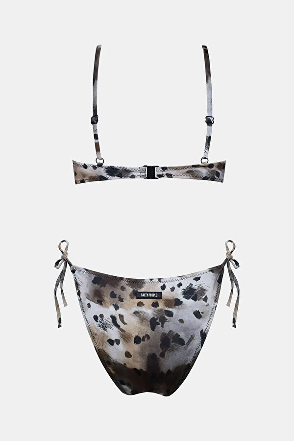 Kahve Desenli Kadın Bikini 2