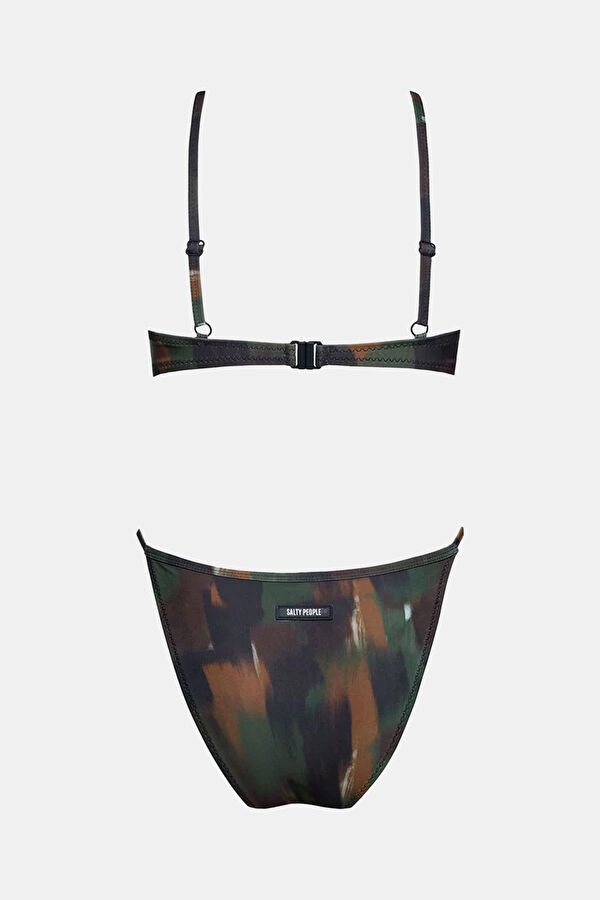 Kahve Desenli Kadın Bikini 2