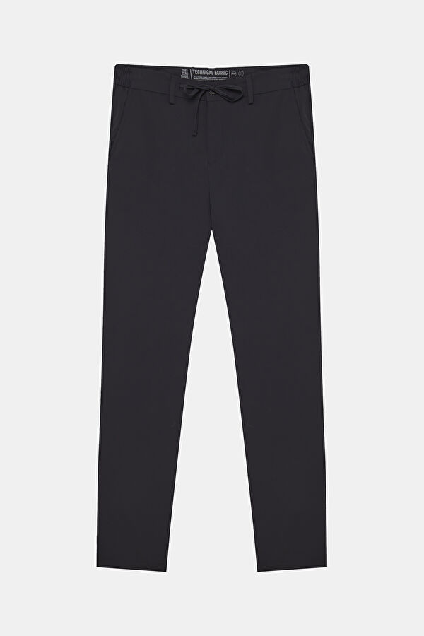Lacivert Straight Pantolon