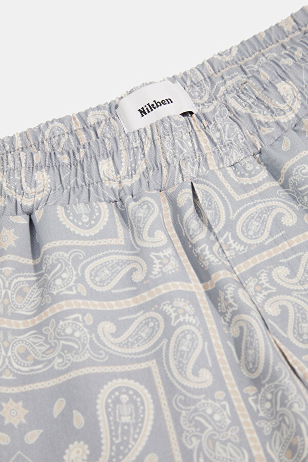 Relax Kalıp Mavi Wide Leg Liyosel Erkek Pantolon 3