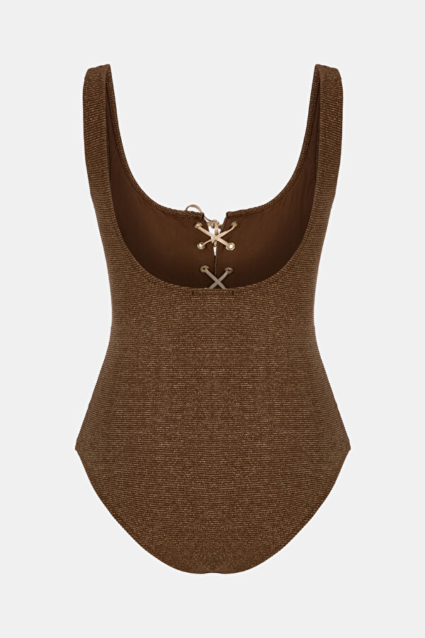 Brown Women's Swimsuit 2