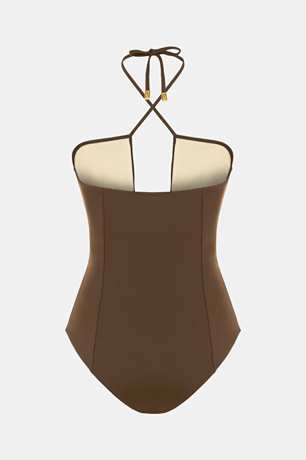 Brown Women's Swimsuit 2