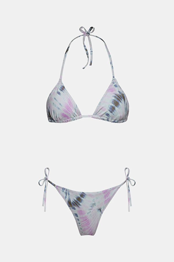 Pembe Desenli Kadın Bikini