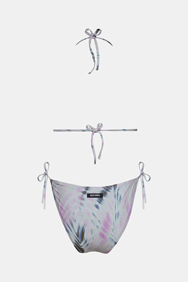 Pembe Desenli Kadın Bikini 2