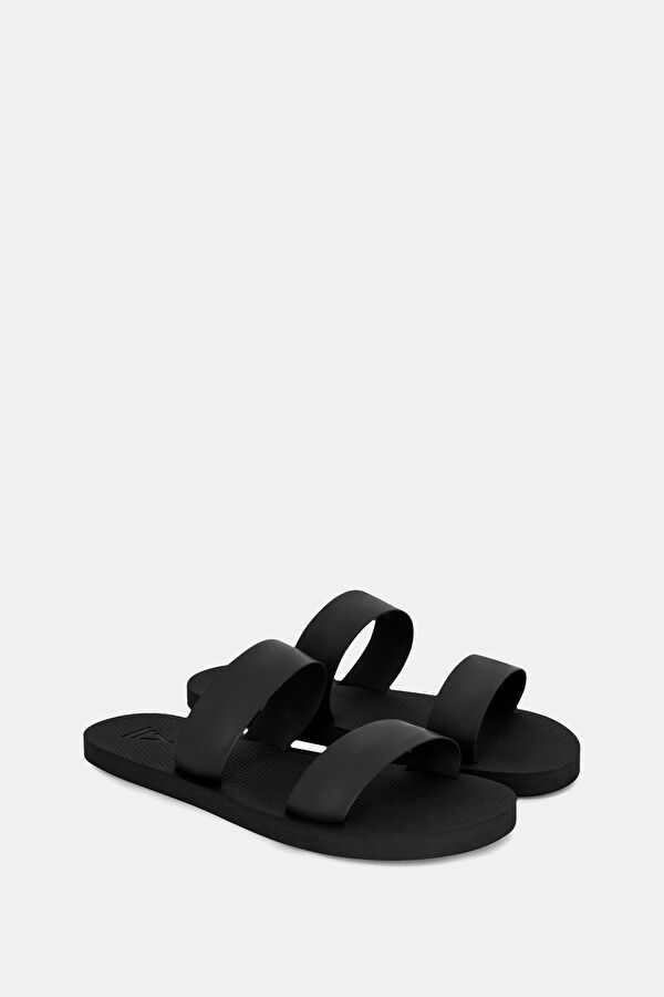 Double Black Women's Slippers
