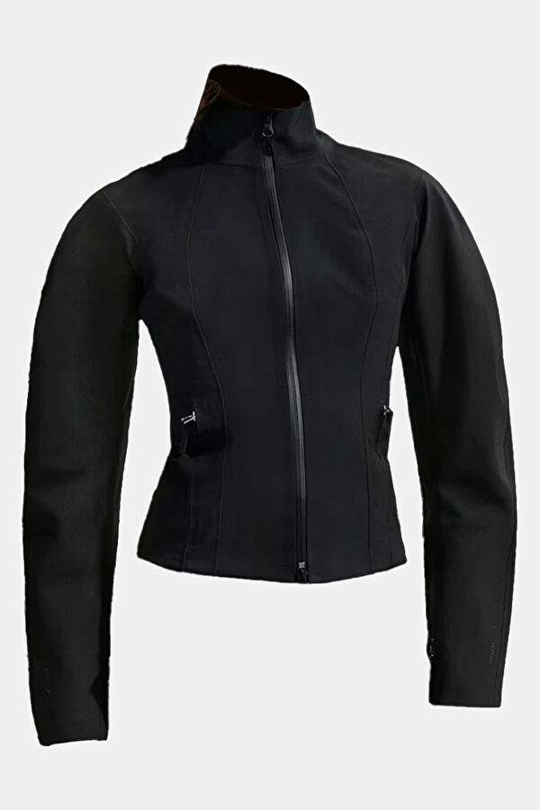 X Jacquemus Black Zip-Up Women's Jacket