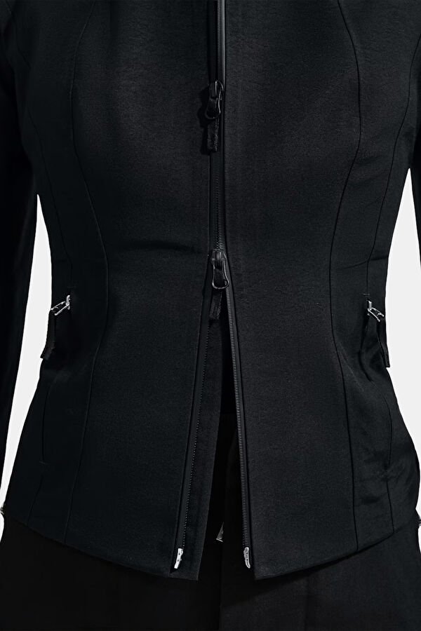X Jacquemus Black Zip-Up Women's Jacket 5