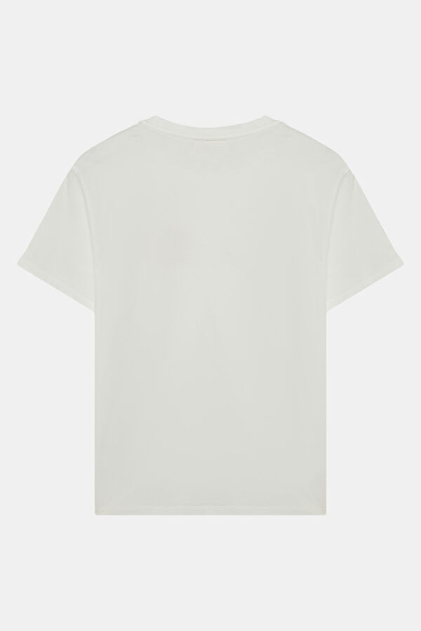 Beyaz Kadın T-Shirt 2