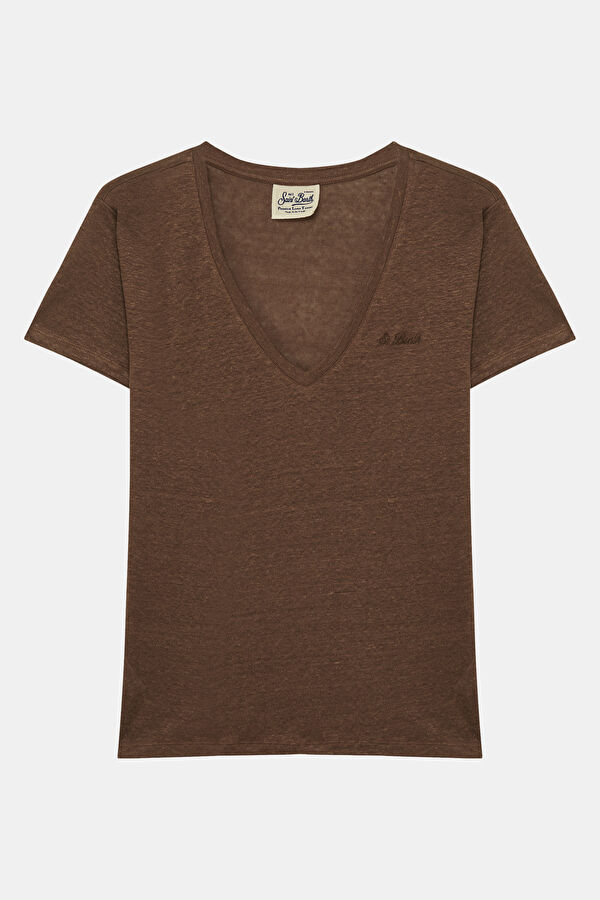 Kahve Kadın T-Shirt