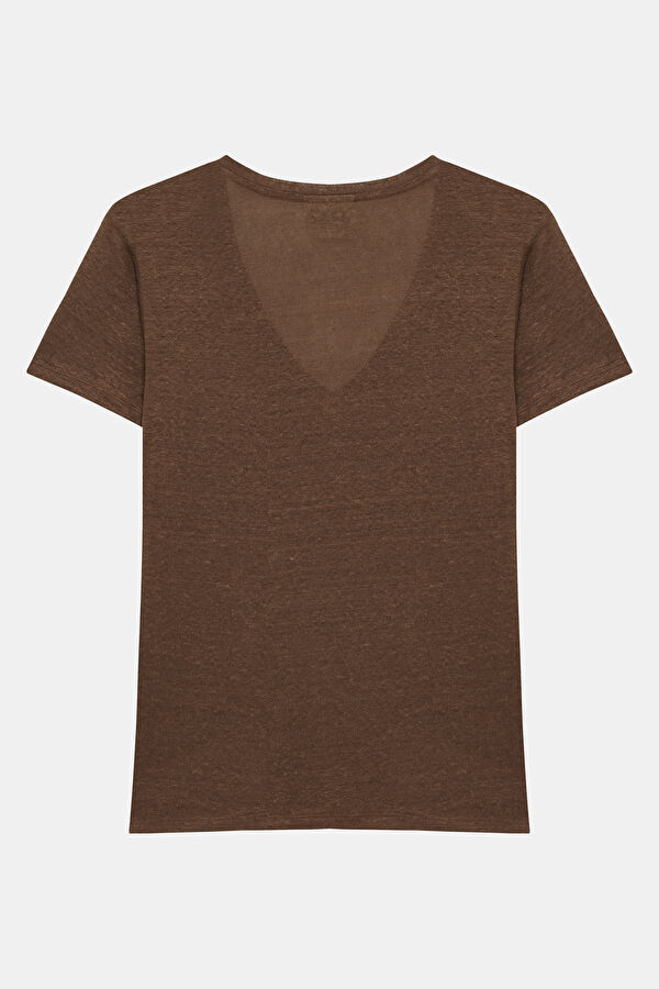 Kahve Kadın T-Shirt 2