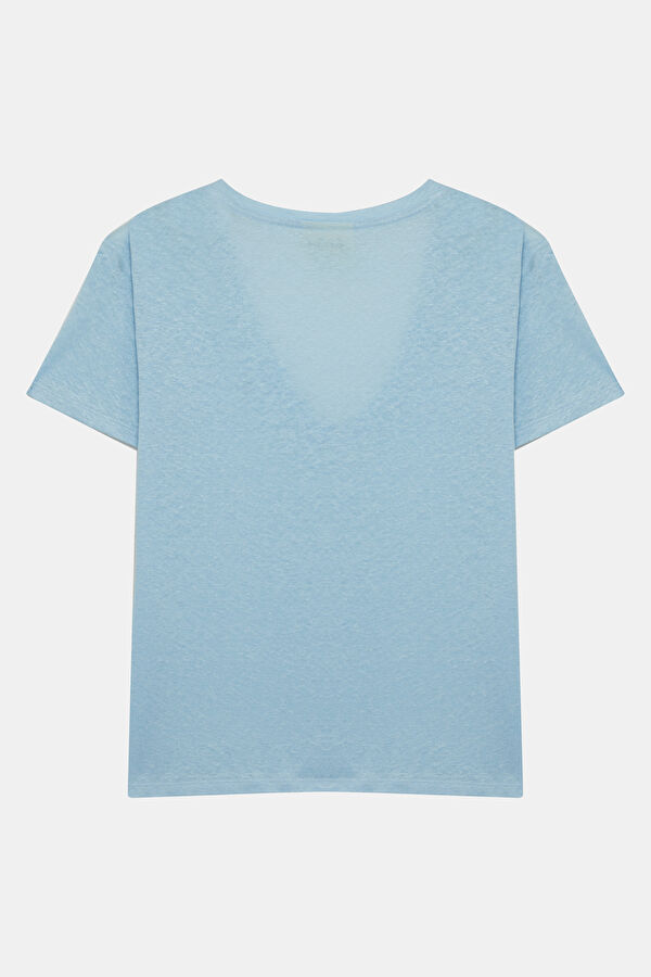 Açık Mavi Kadın T-Shirt 2