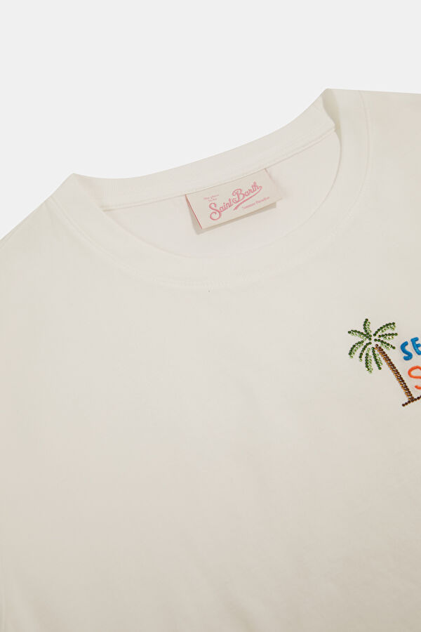 Beyaz Kadın T-Shirt 3