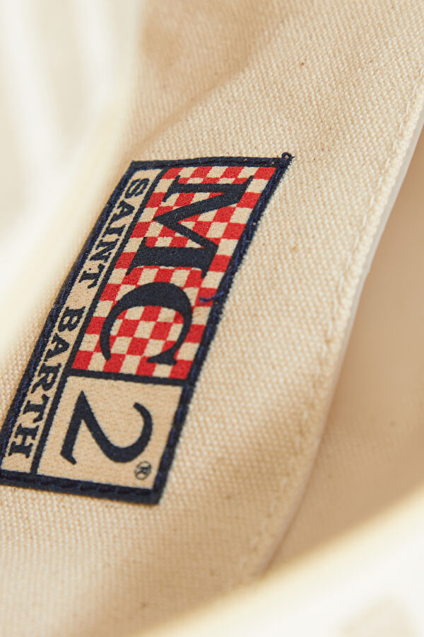 Westwood Beige Patterned Linen Bag 6