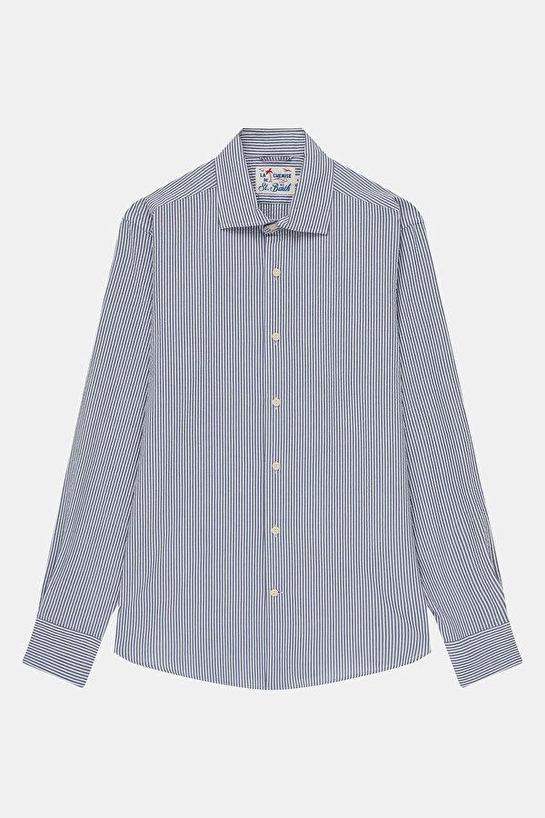 Men's Relaxed Fit Blue Shirt