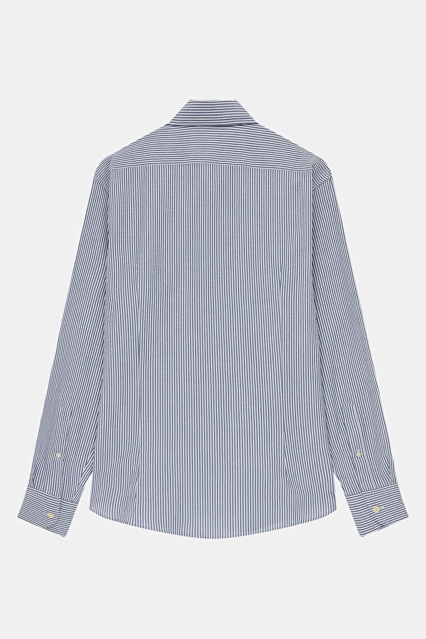 Men's Relaxed Fit Blue Shirt 2