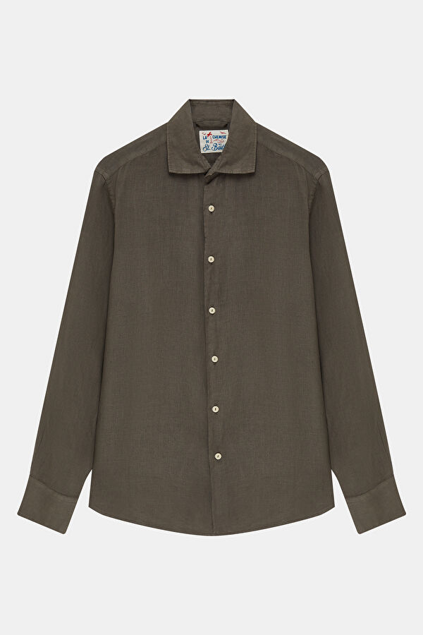 Men's Relaxed Fit Khaki Shirt