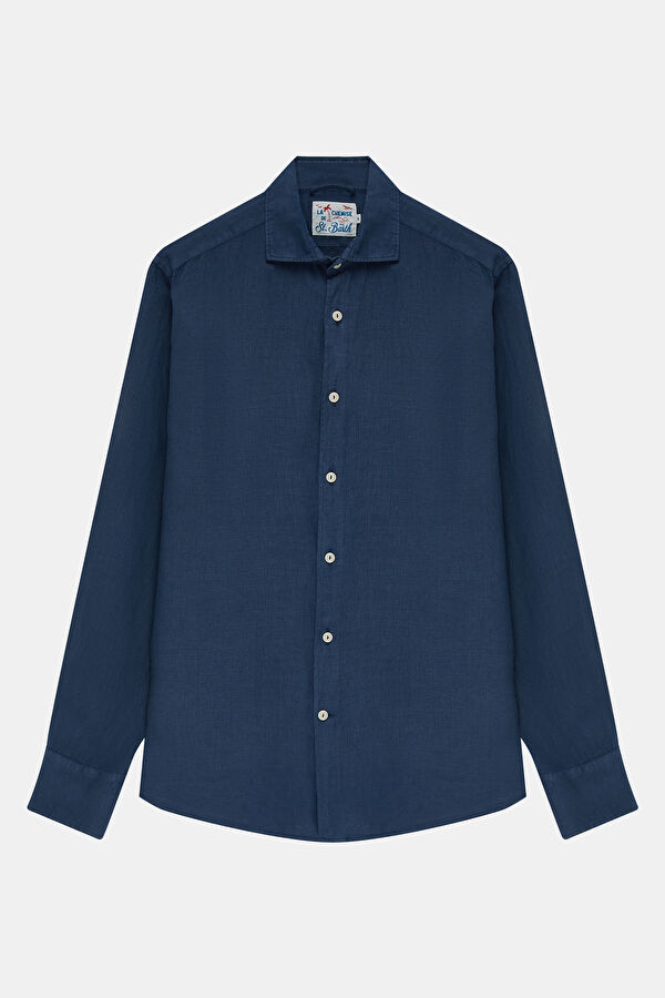 Men's Relaxed Fit Navy Shirt