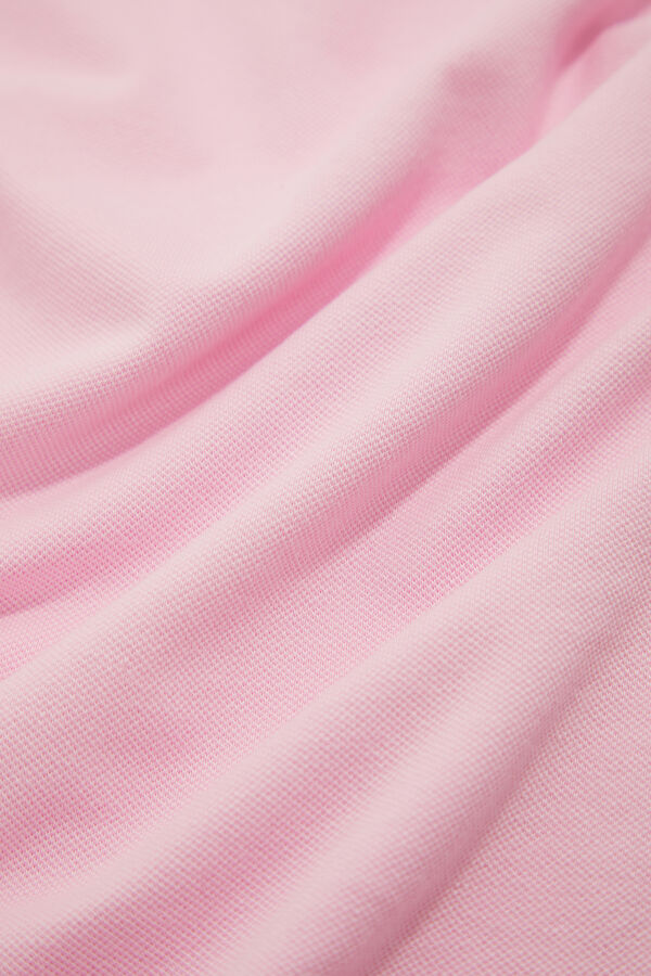 Relax Kalıp Pembe Polo Yaka Erkek T-Shirt 4