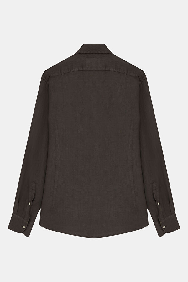 Men's Relaxed Fit Brown Shirt 2