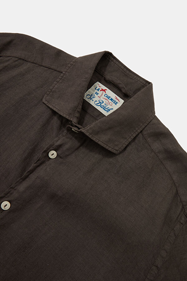 Men's Relaxed Fit Brown Shirt 3