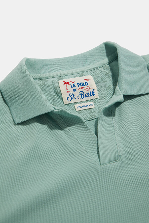 Relax Kalıp Yeşil Polo Yaka Erkek T-Shirt 3